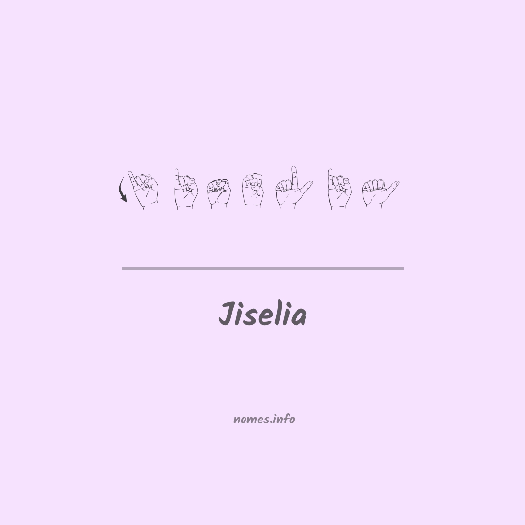 Jiselia em Libras