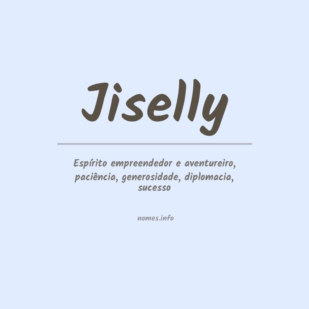 Significado do nome Jiselly