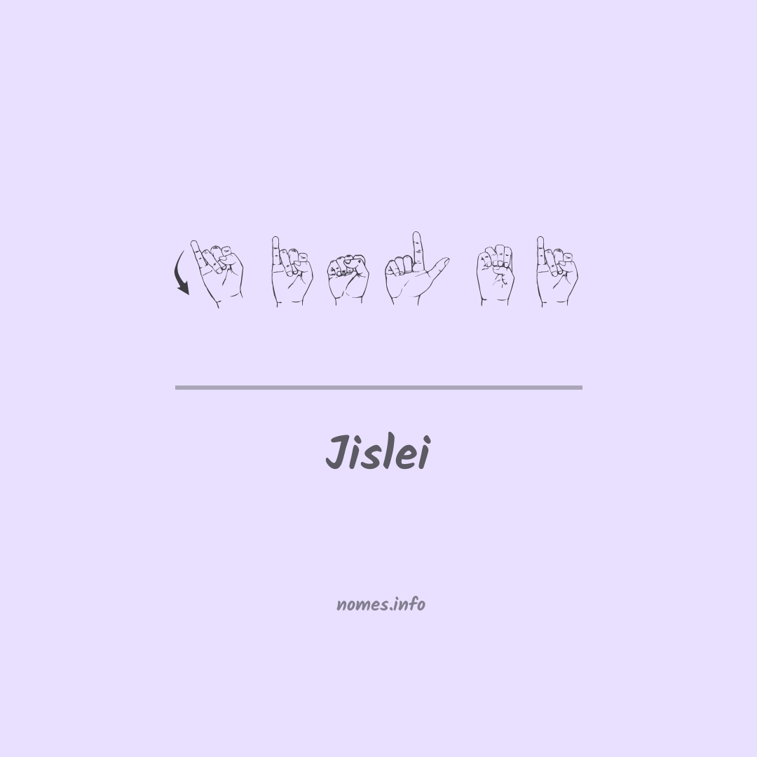 Jislei em Libras