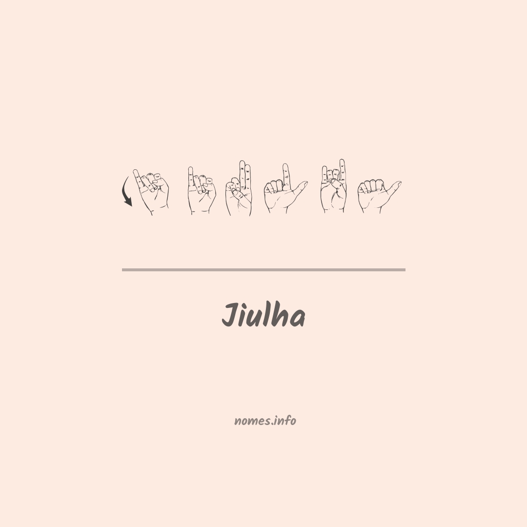 Jiulha em Libras