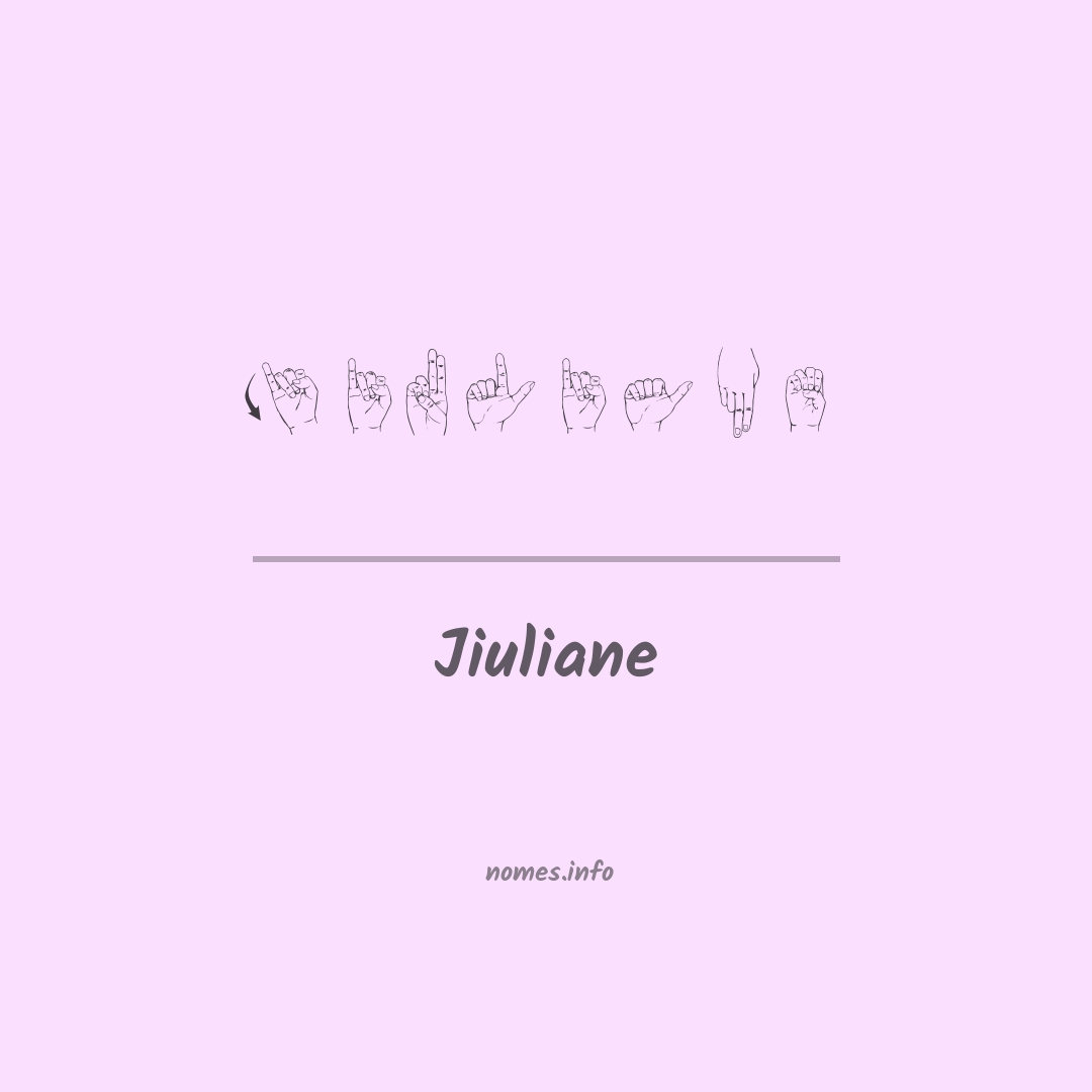 Jiuliane em Libras