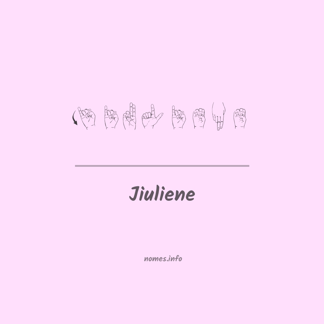 Jiuliene em Libras
