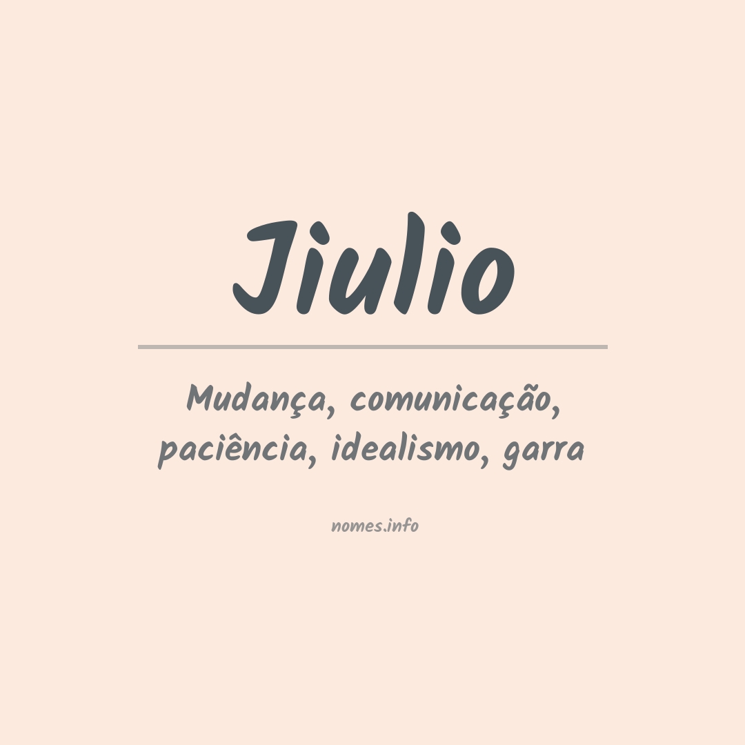 Significado do nome Jiulio