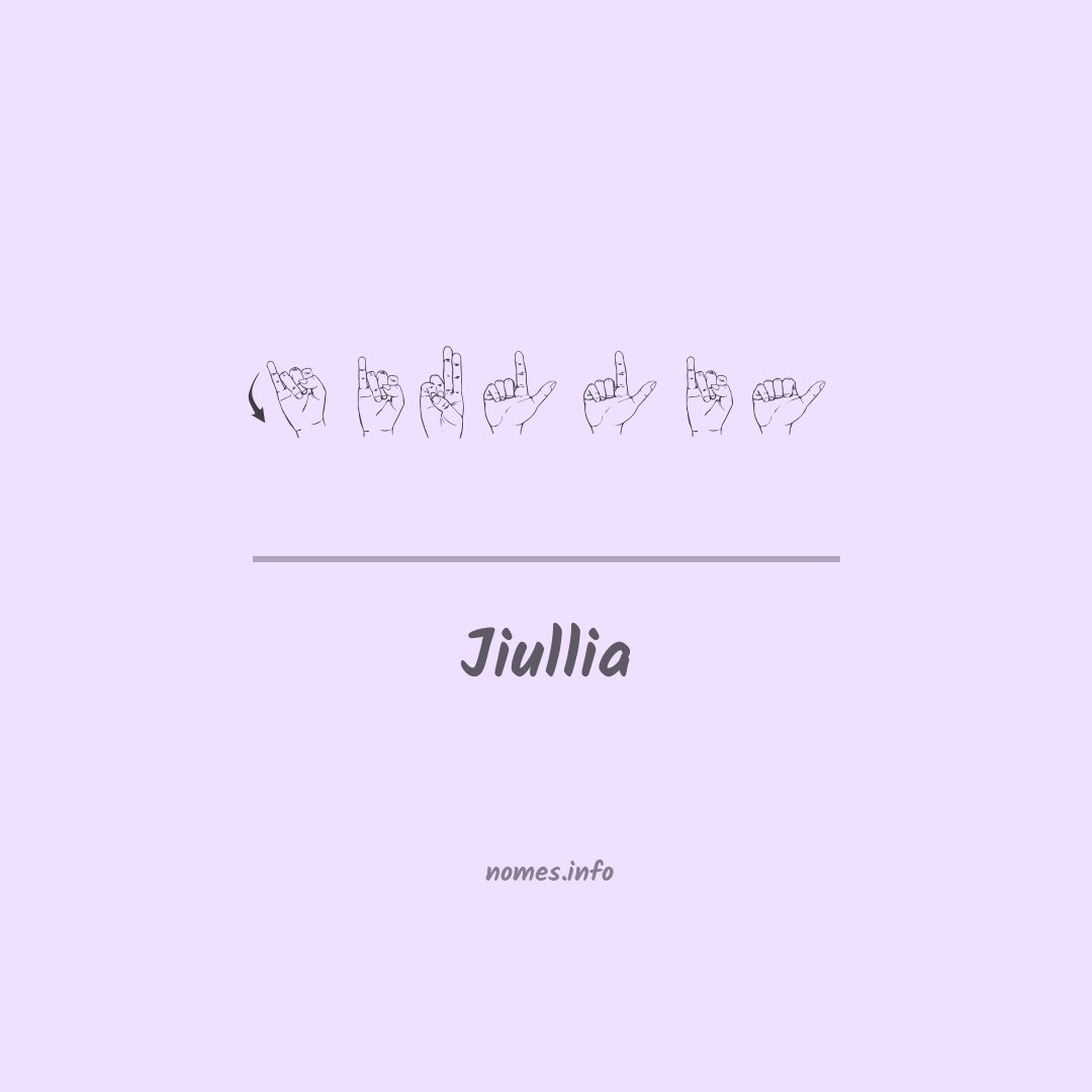 Jiullia em Libras