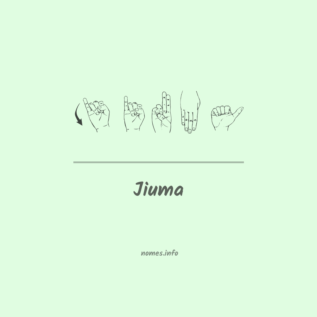 Jiuma em Libras
