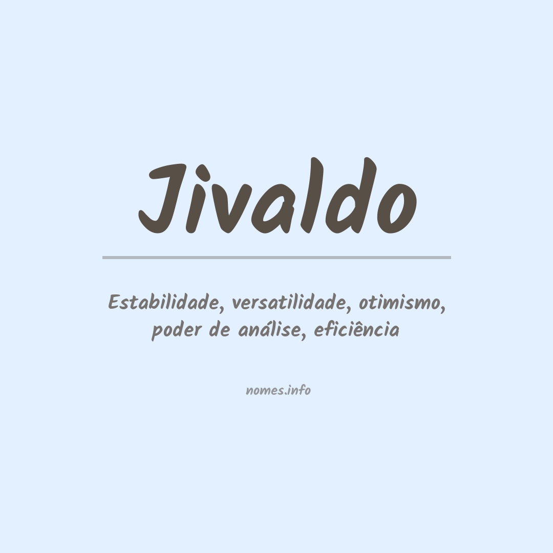 Significado do nome Jivaldo