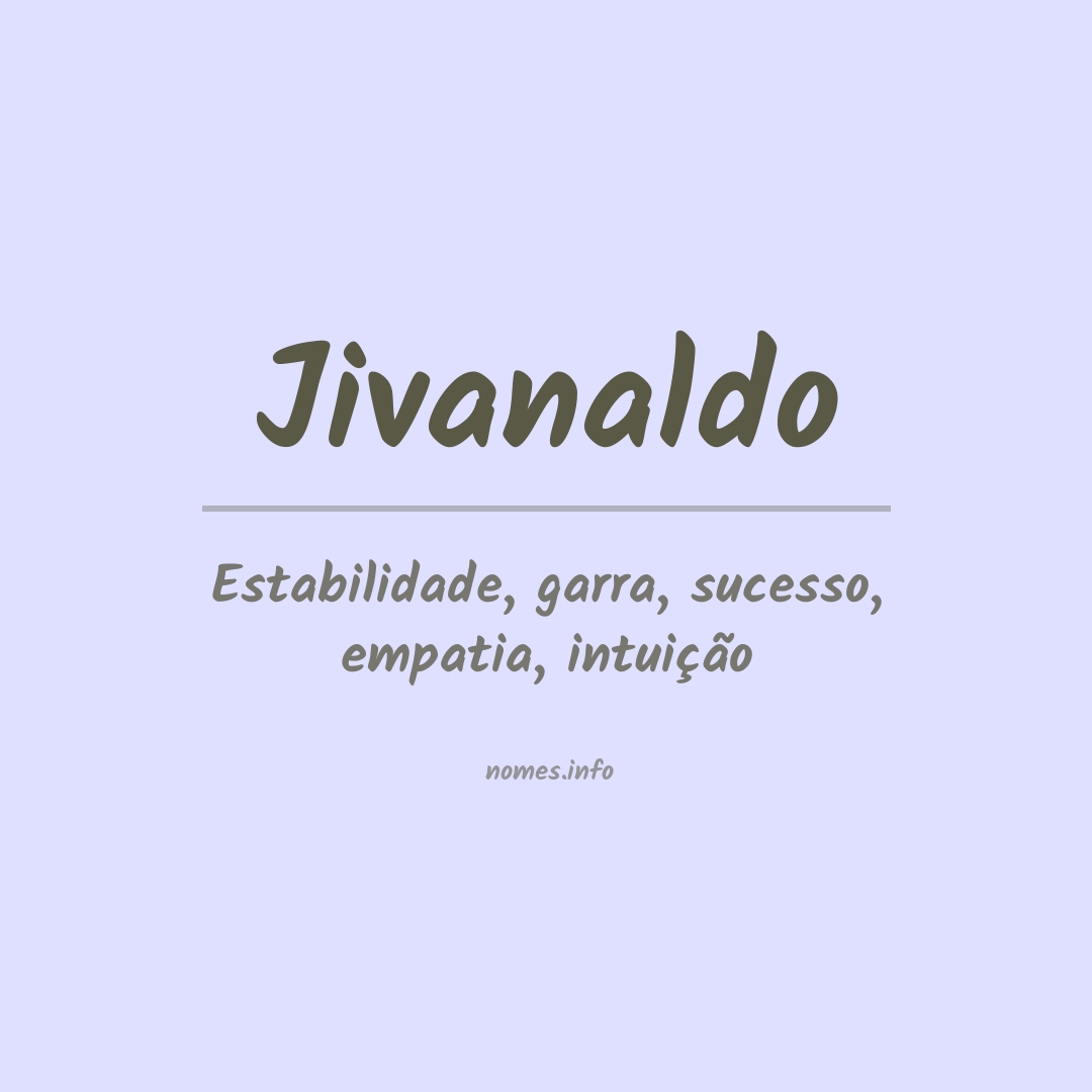 Significado do nome Jivanaldo
