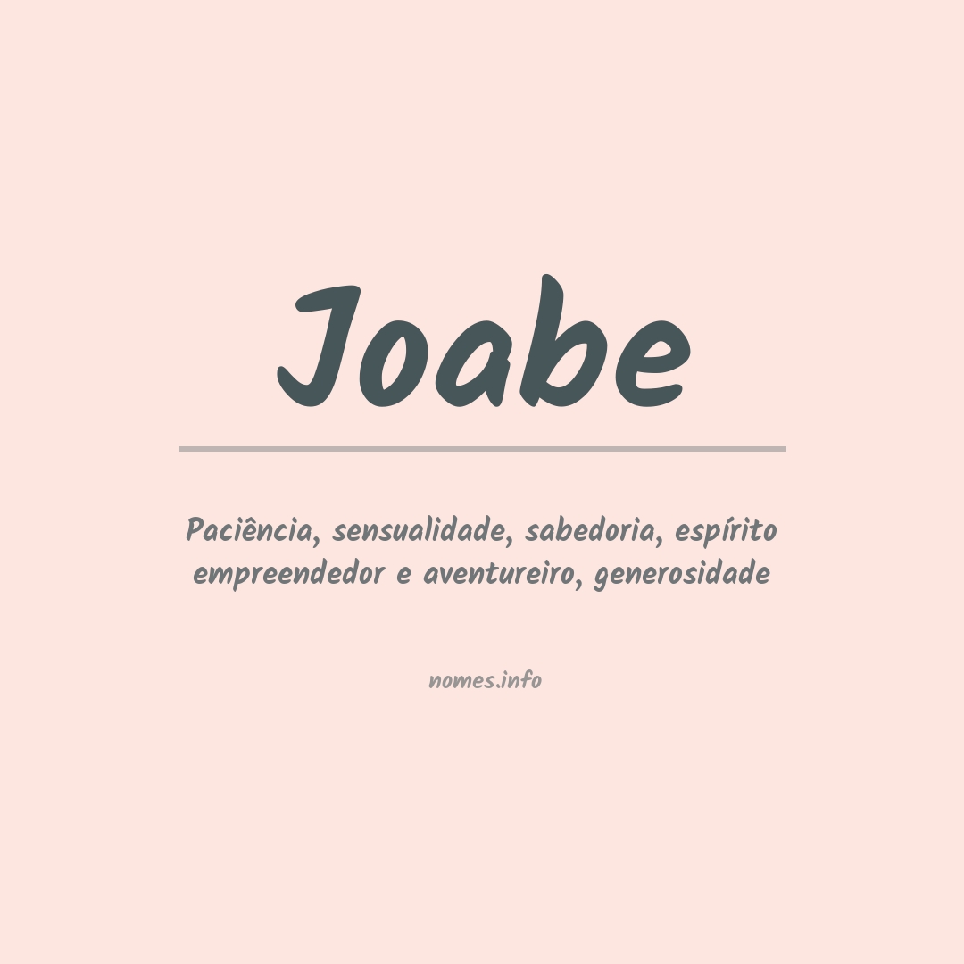 Significado do nome Joabe