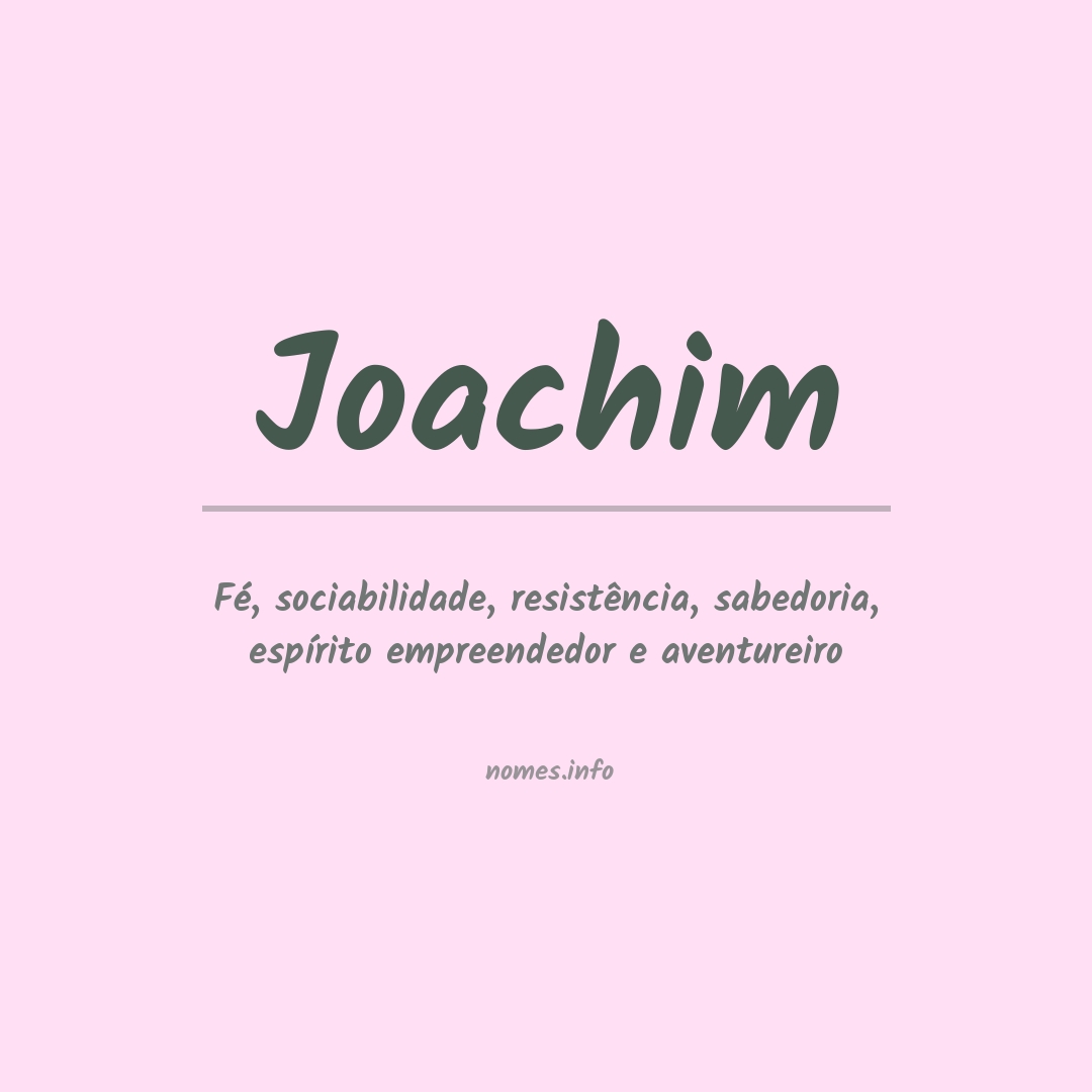 Significado do nome Joachim