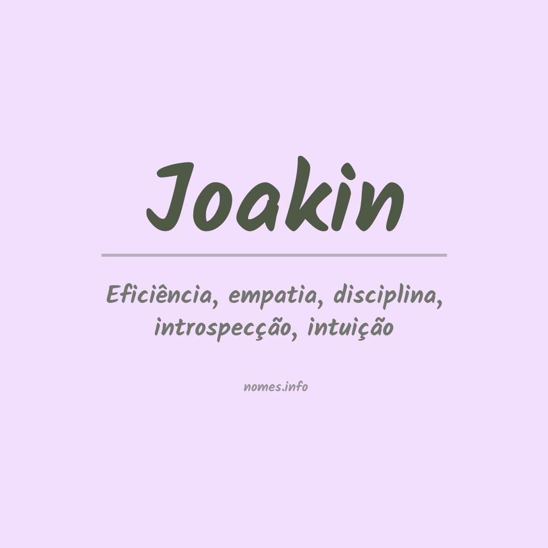 Significado do nome Joakin