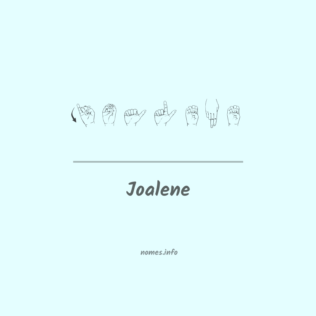 Joalene em Libras