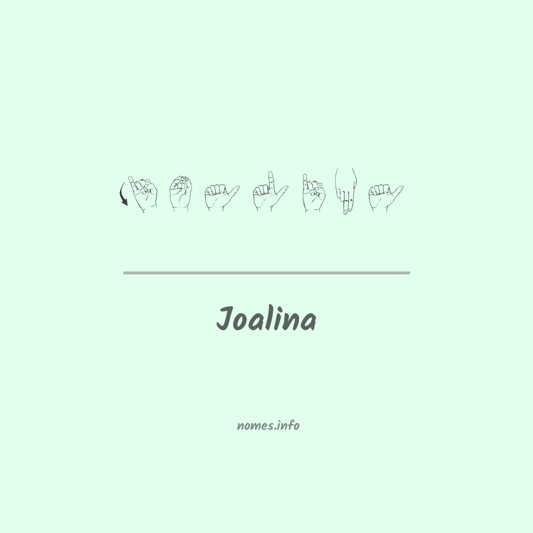 Joalina em Libras