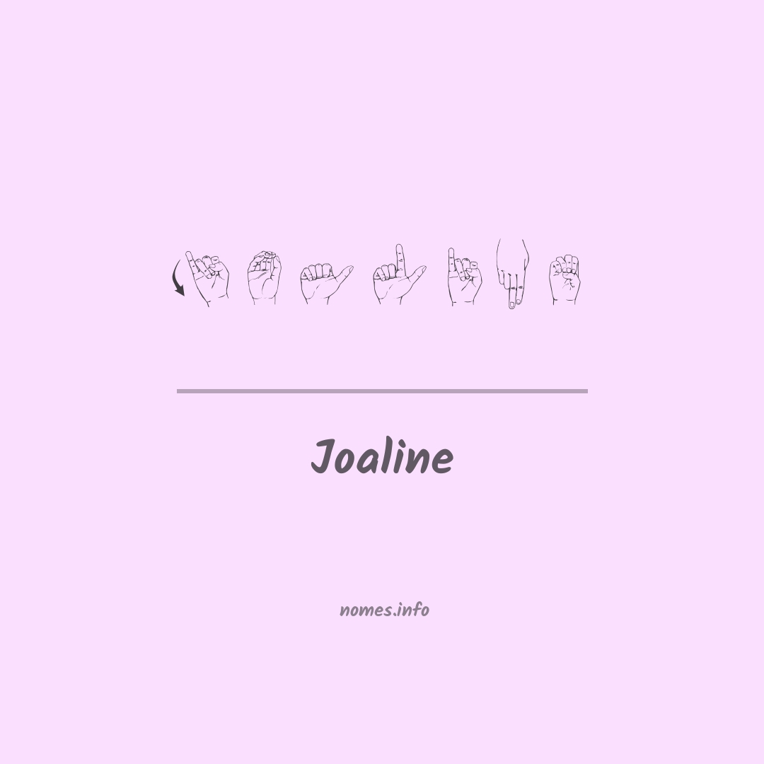 Joaline em Libras