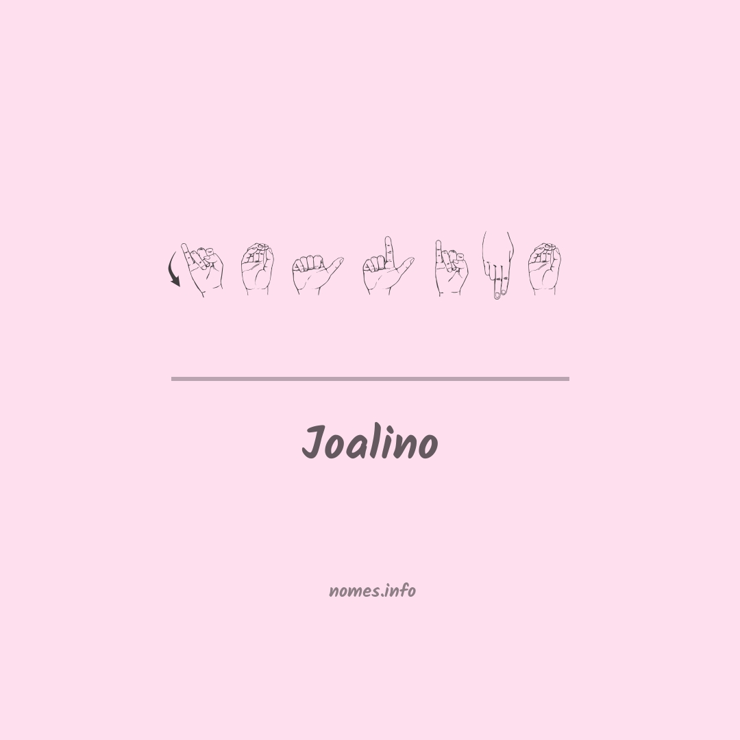 Joalino em Libras