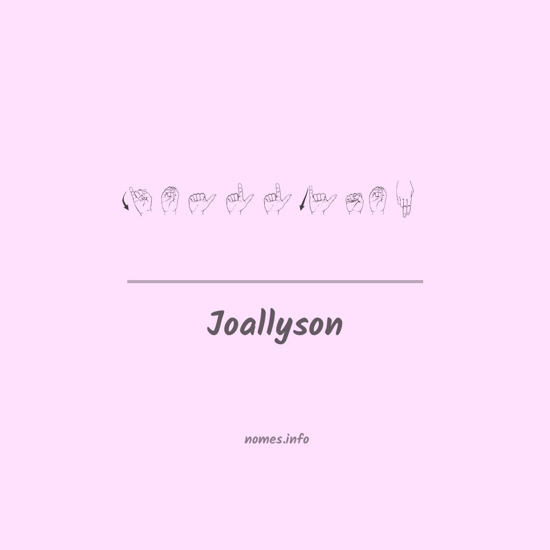 Joallyson em Libras