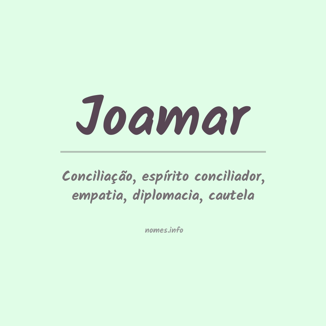 Significado do nome Joamar