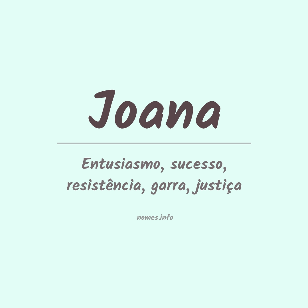 Significado do nome Joana
