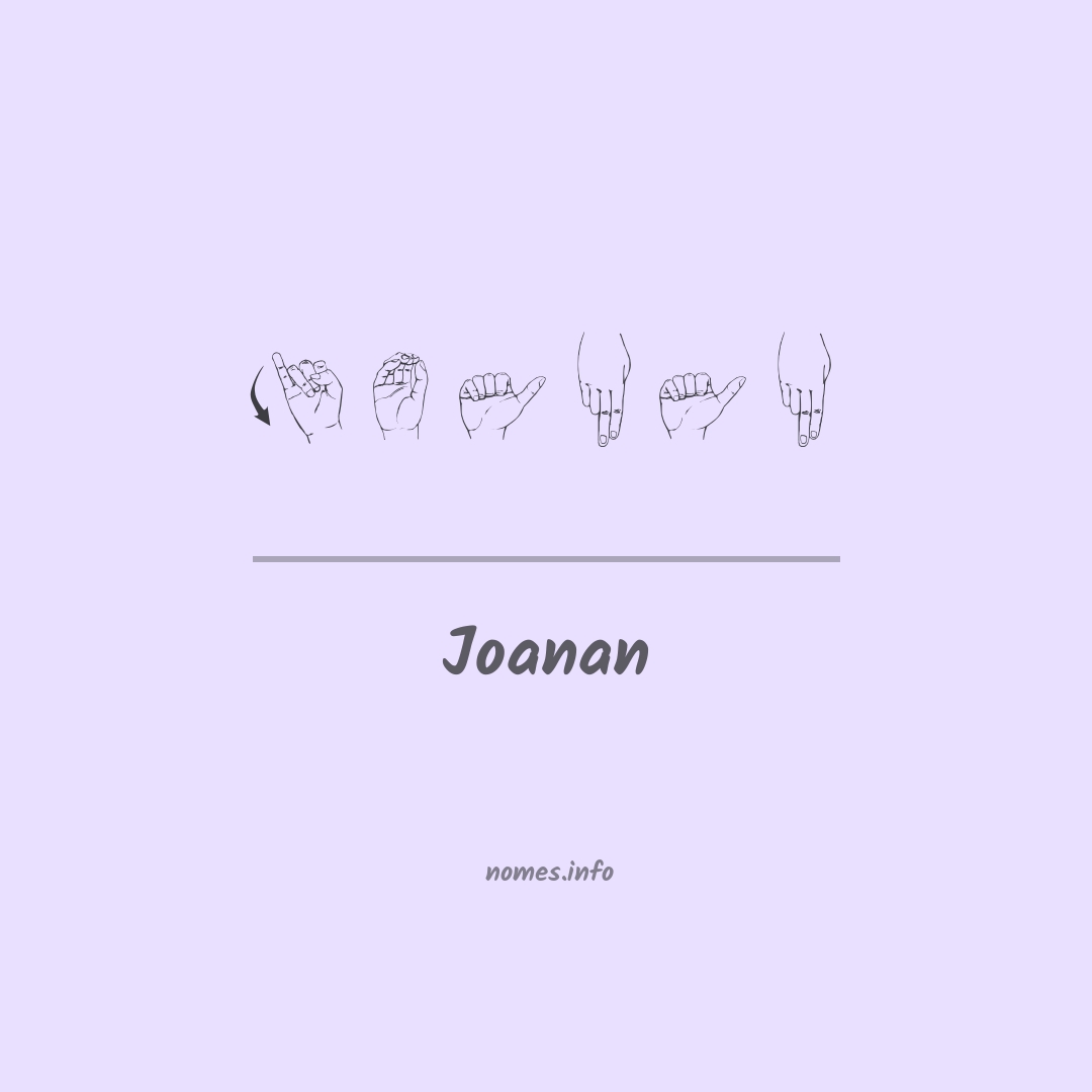 Joanan em Libras