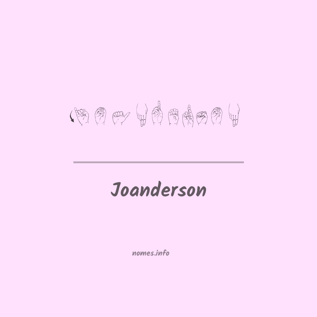 Joanderson em Libras