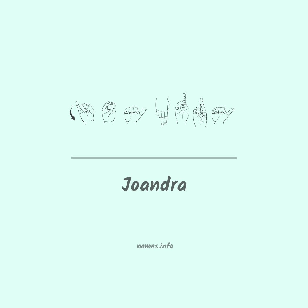 Joandra em Libras