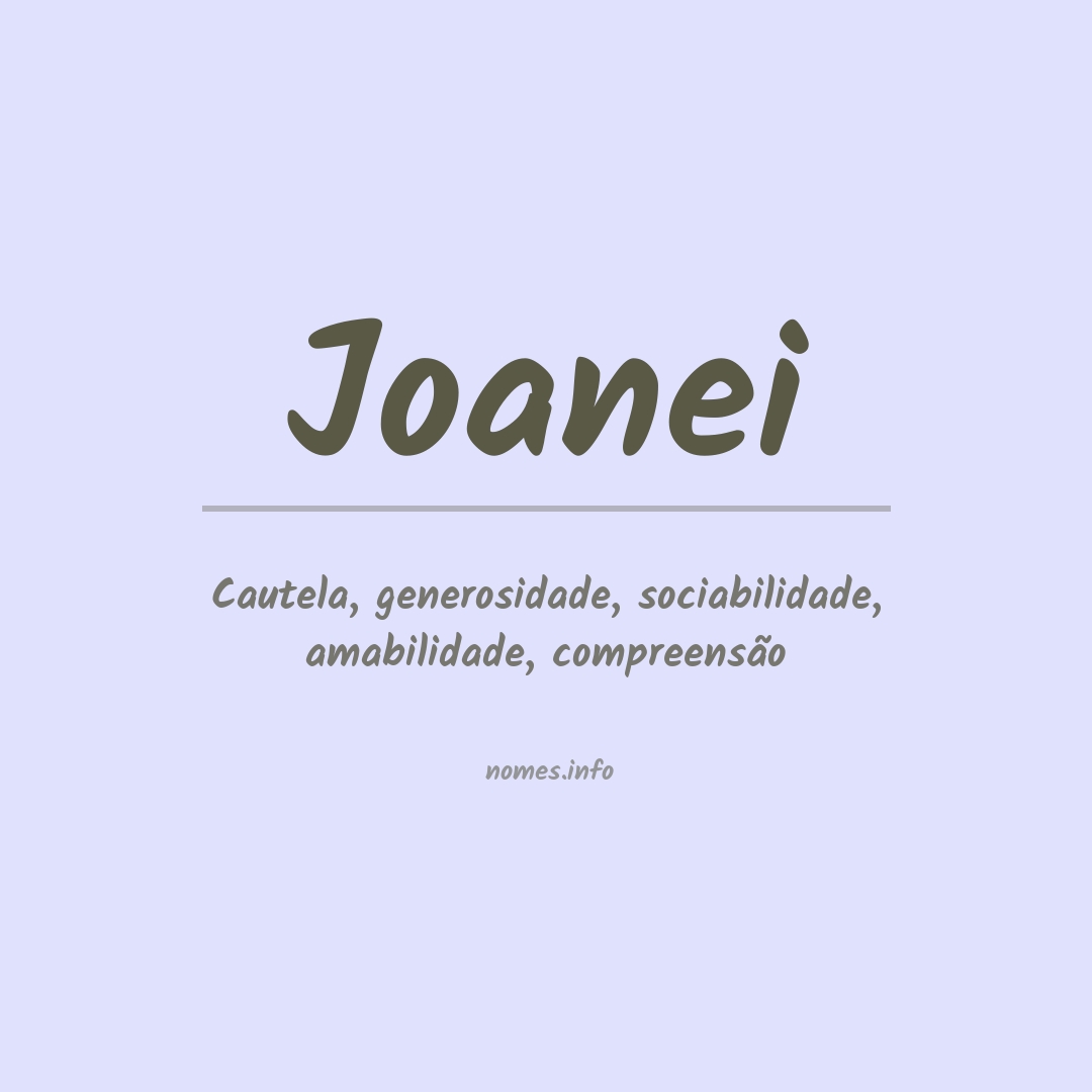 Significado do nome Joanei