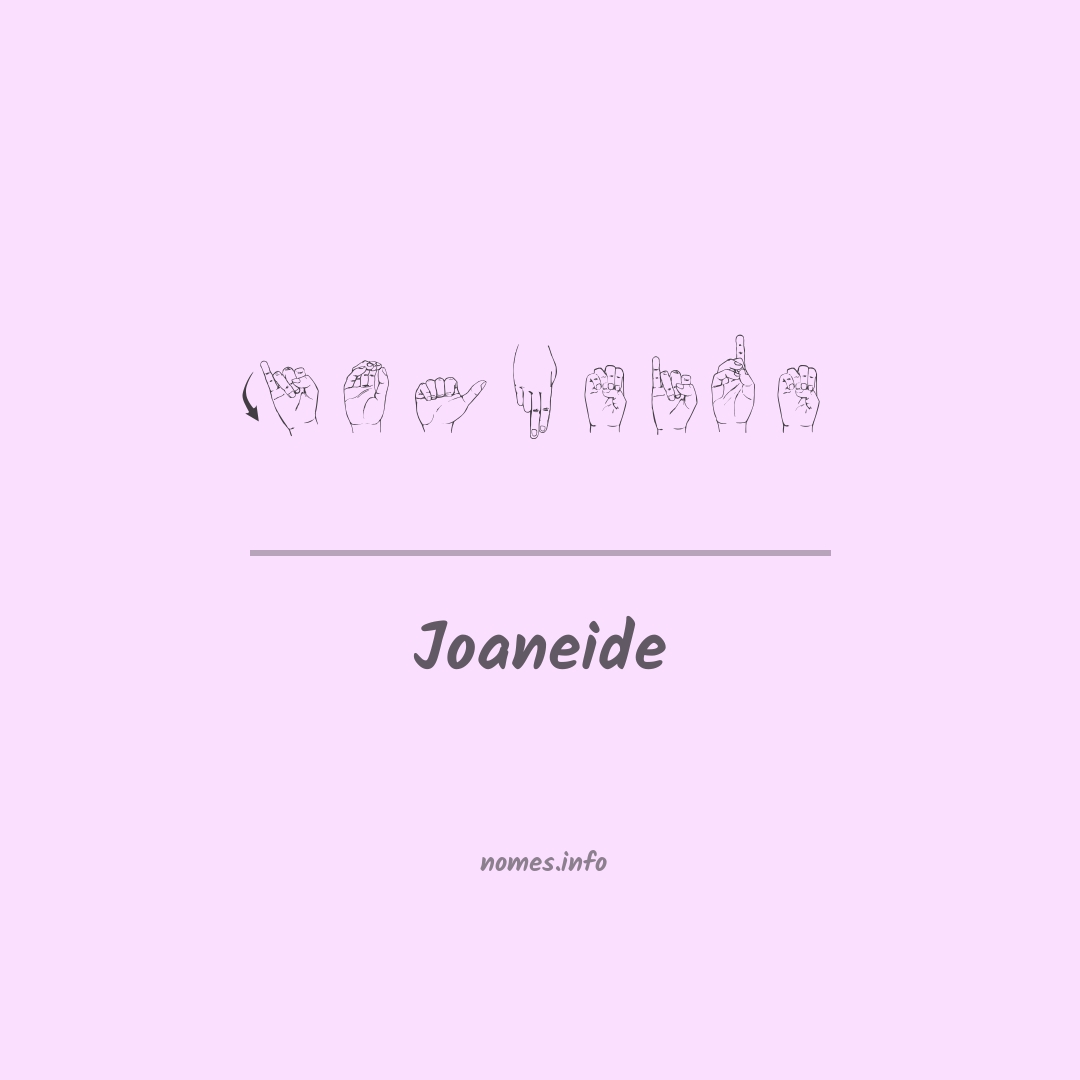 Joaneide em Libras