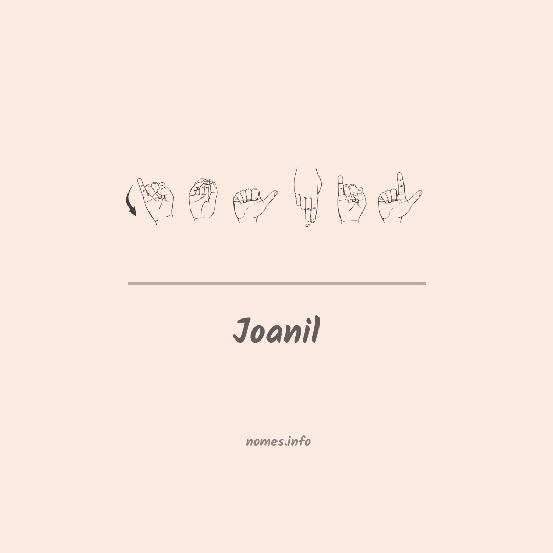 Joanil em Libras