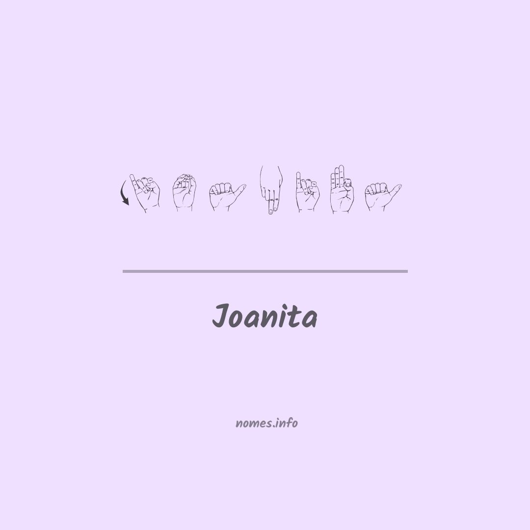Joanita em Libras