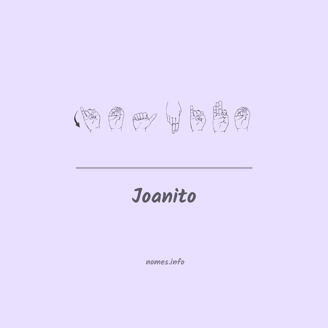 Joanito em Libras