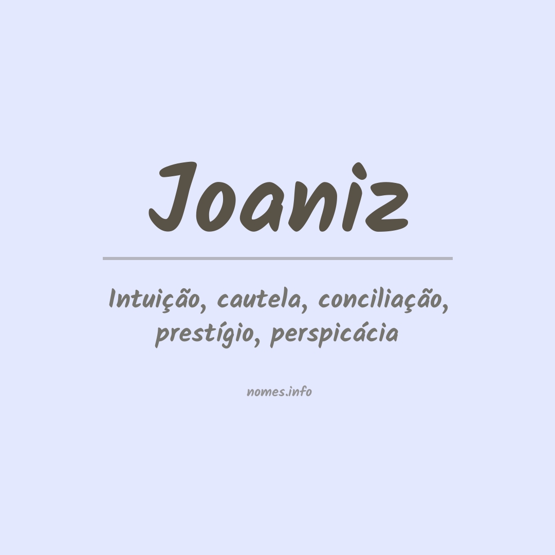 Significado do nome Joaniz