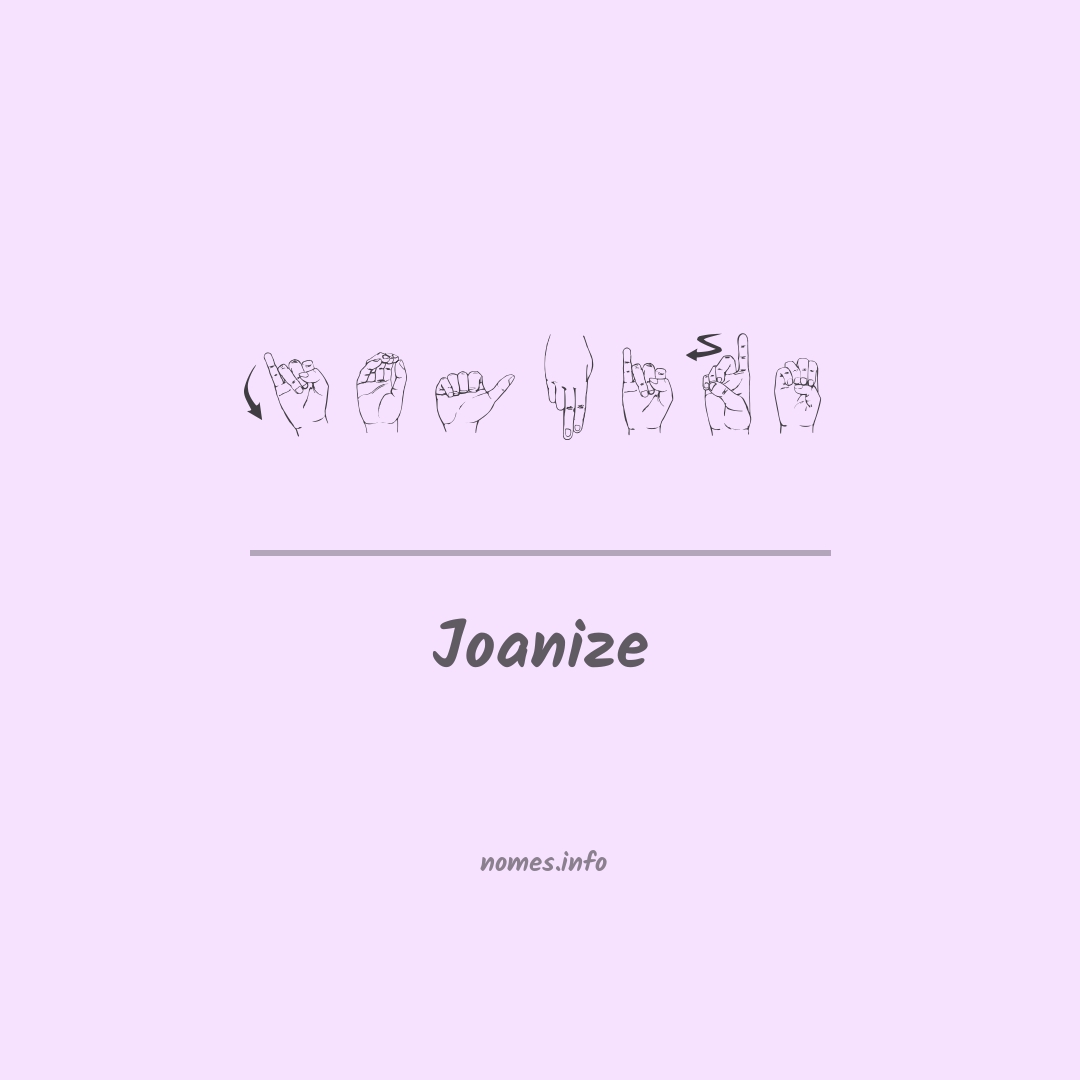 Joanize em Libras