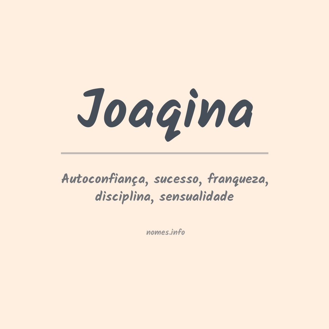 Significado do nome Joaqina