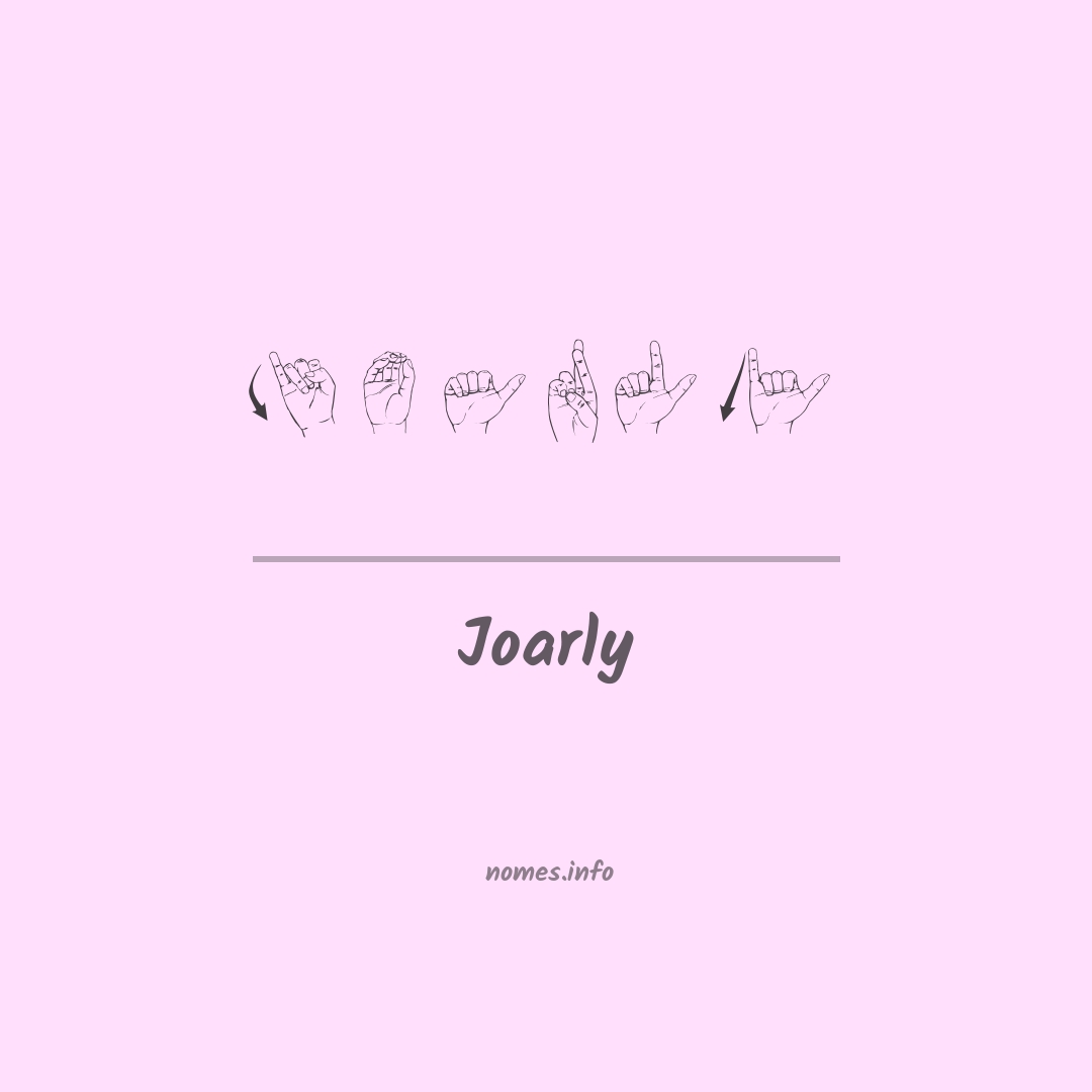 Joarly em Libras