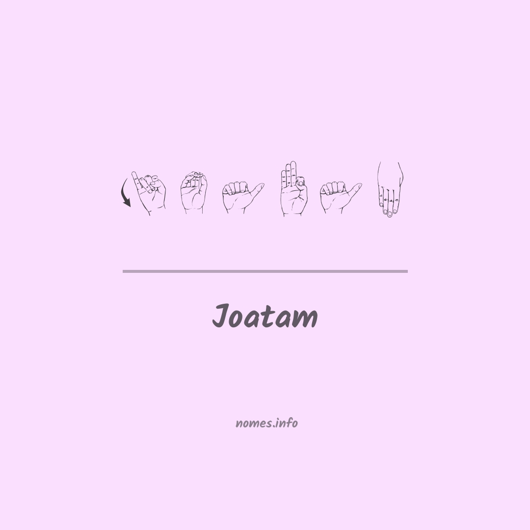 Joatam em Libras