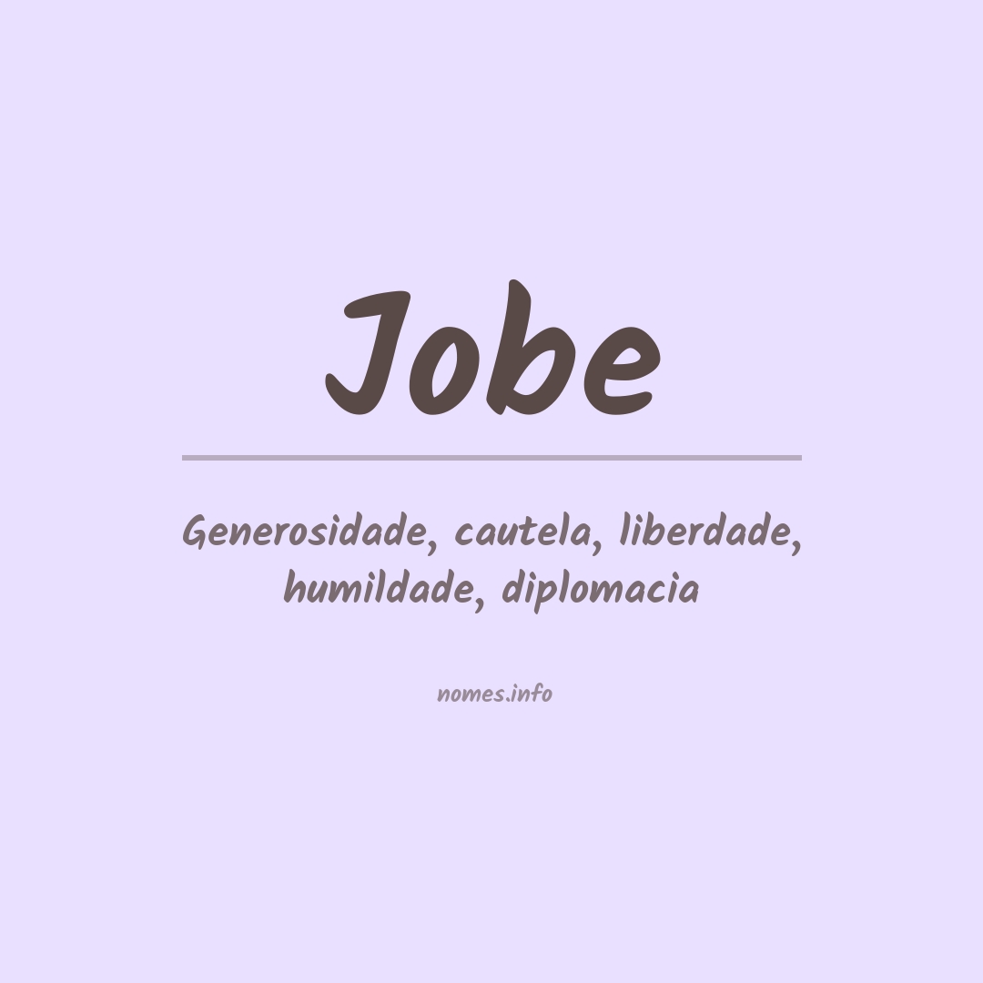 Significado do nome Jobe