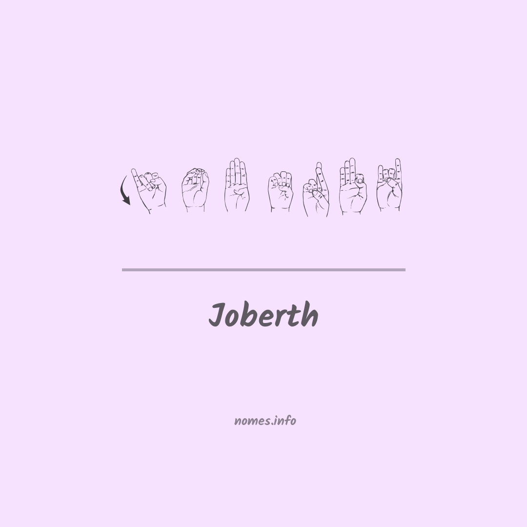 Joberth em Libras