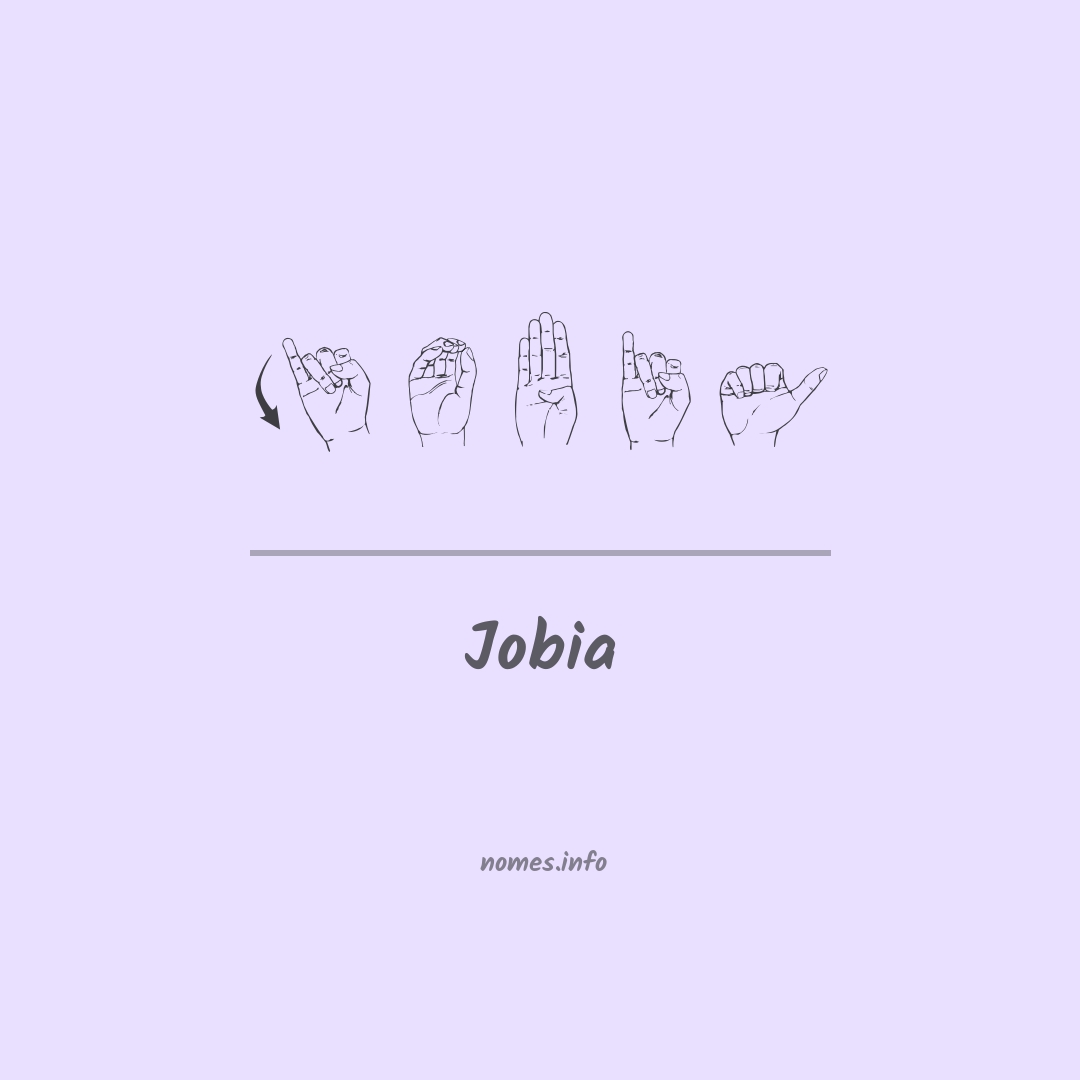 Jobia em Libras