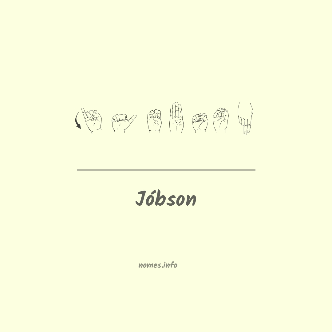 Jóbson em Libras