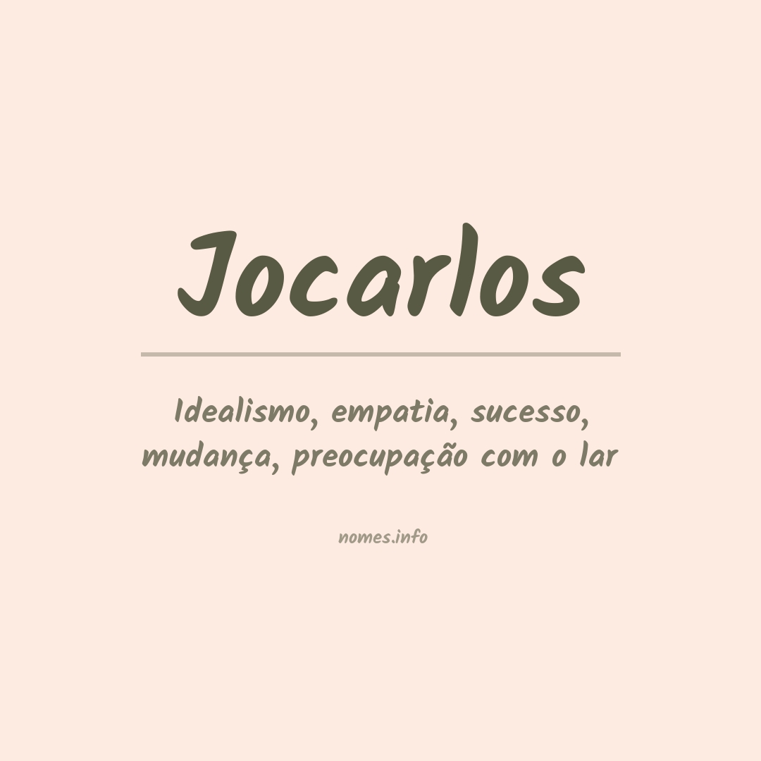 Significado do nome Jocarlos