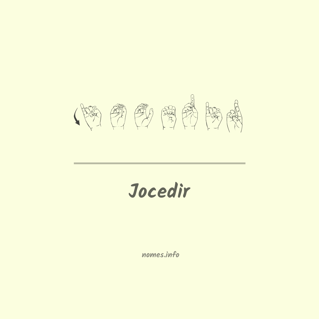 Jocedir em Libras