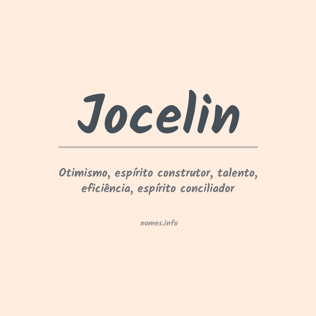 Significado do nome Jocelin