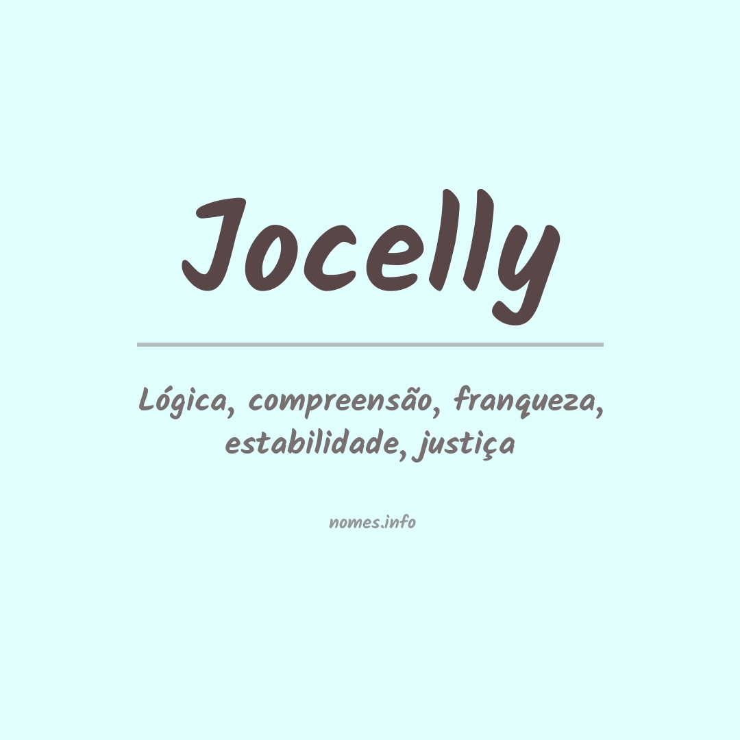 Significado do nome Jocelly
