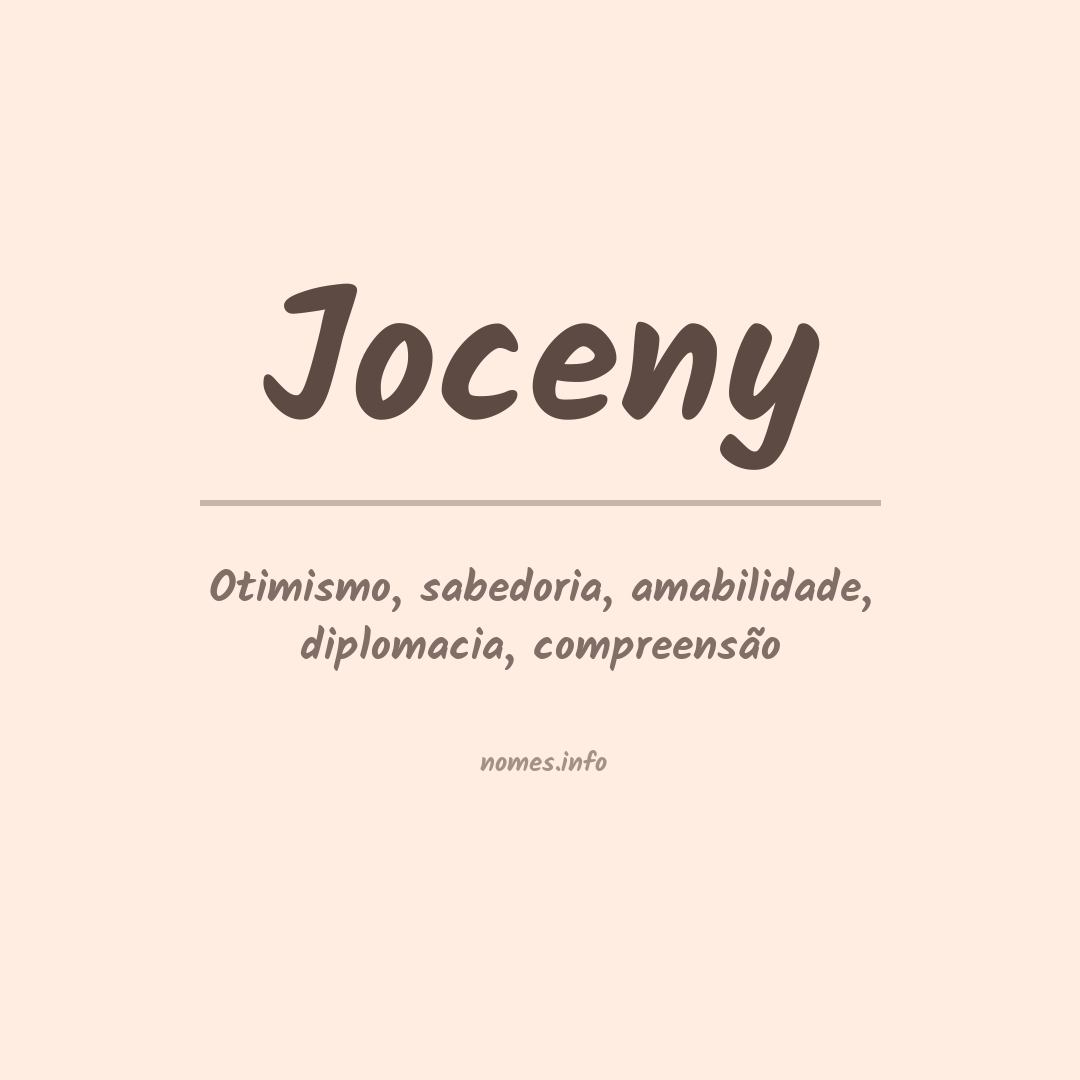 Significado do nome Joceny