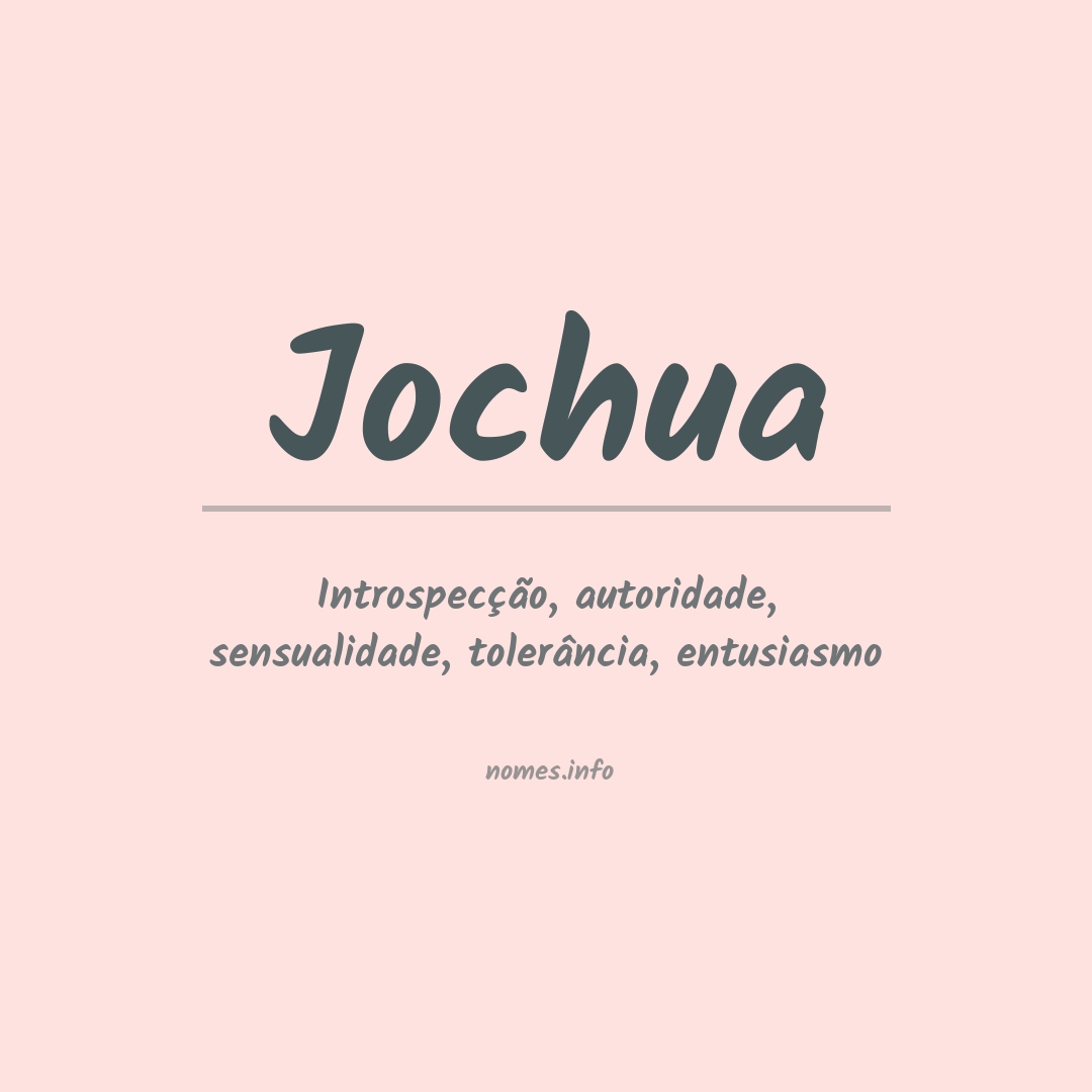 Significado do nome Jochua