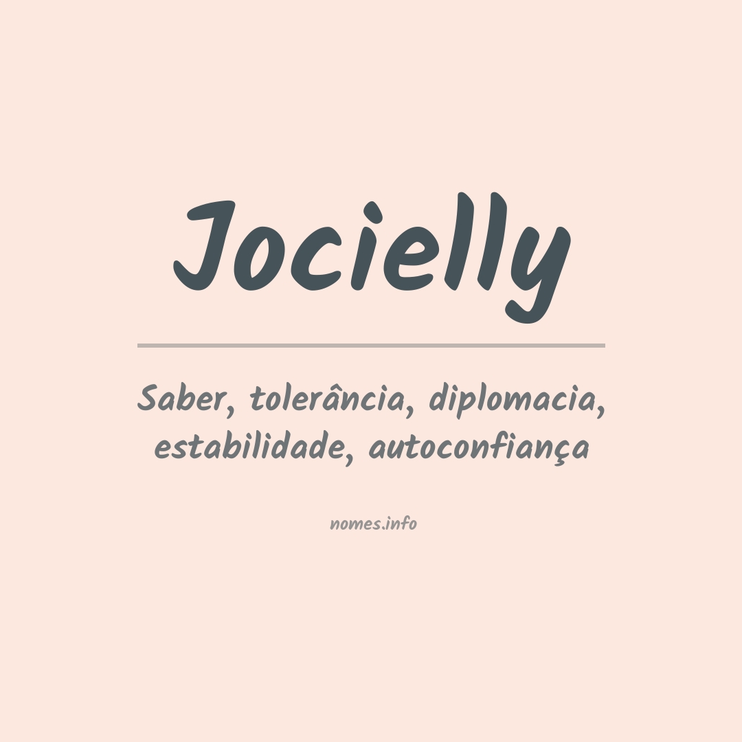 Significado do nome Jocielly