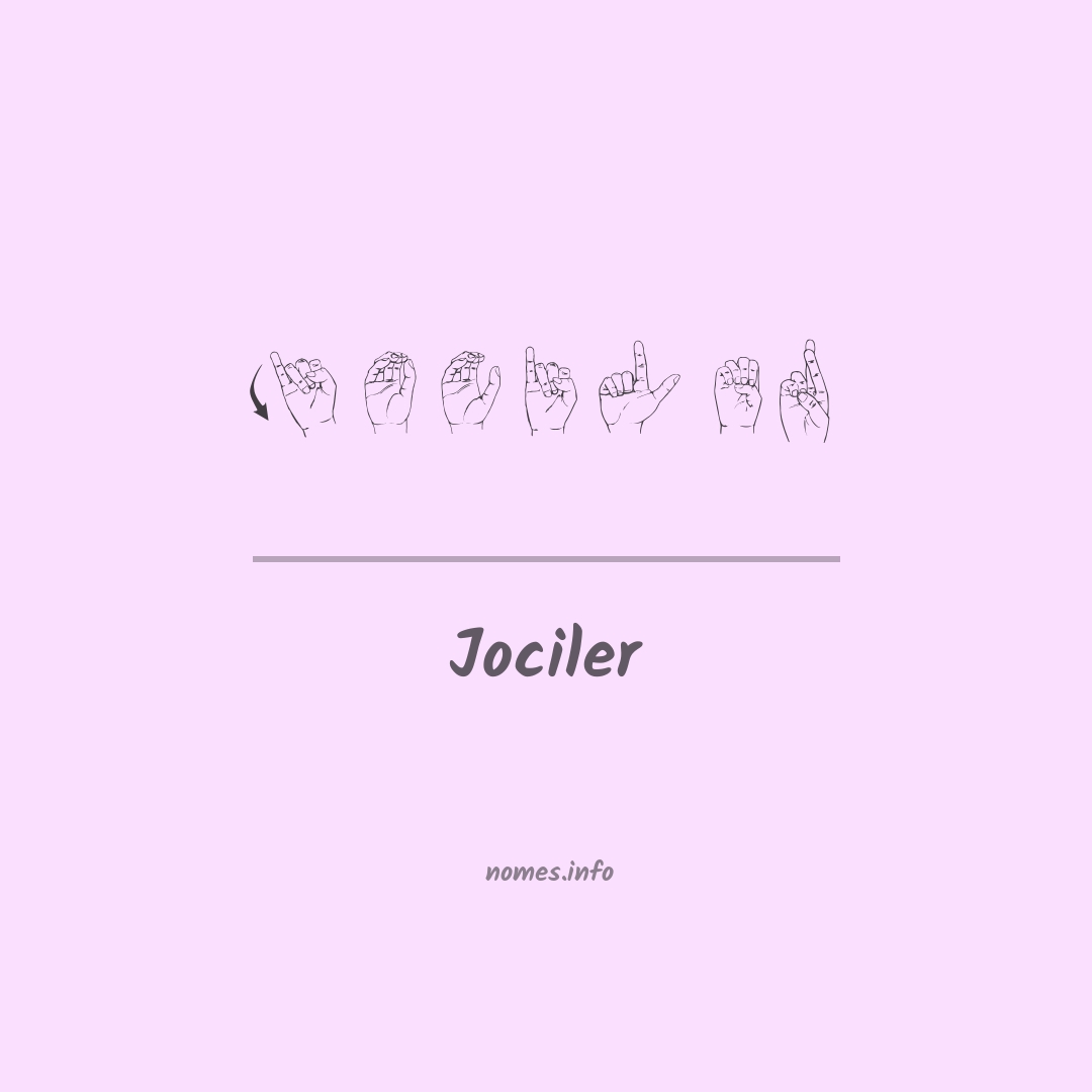 Jociler em Libras