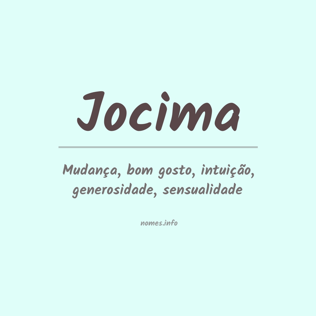 Significado do nome Jocima