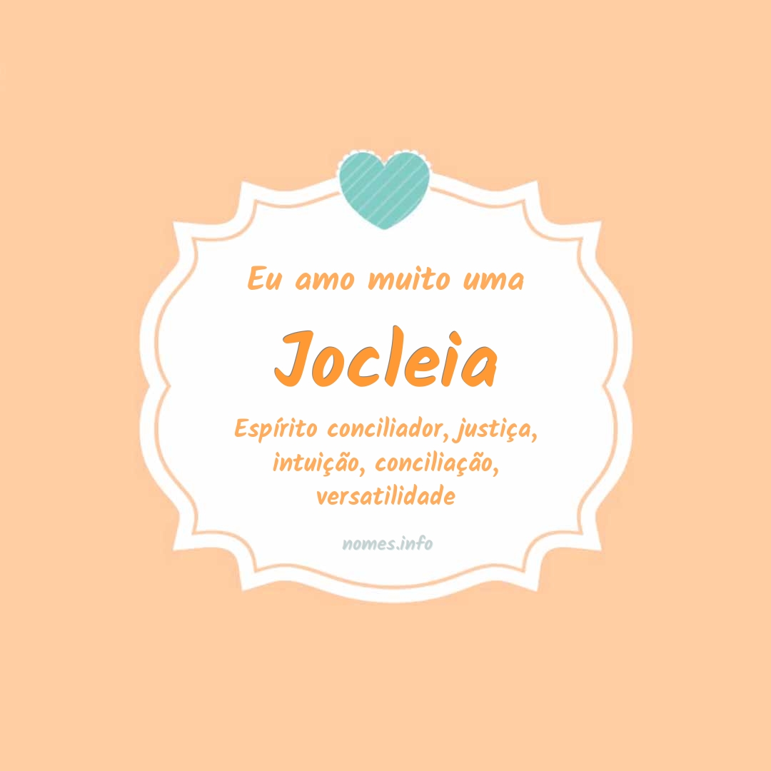 Eu amo muito Jocleia