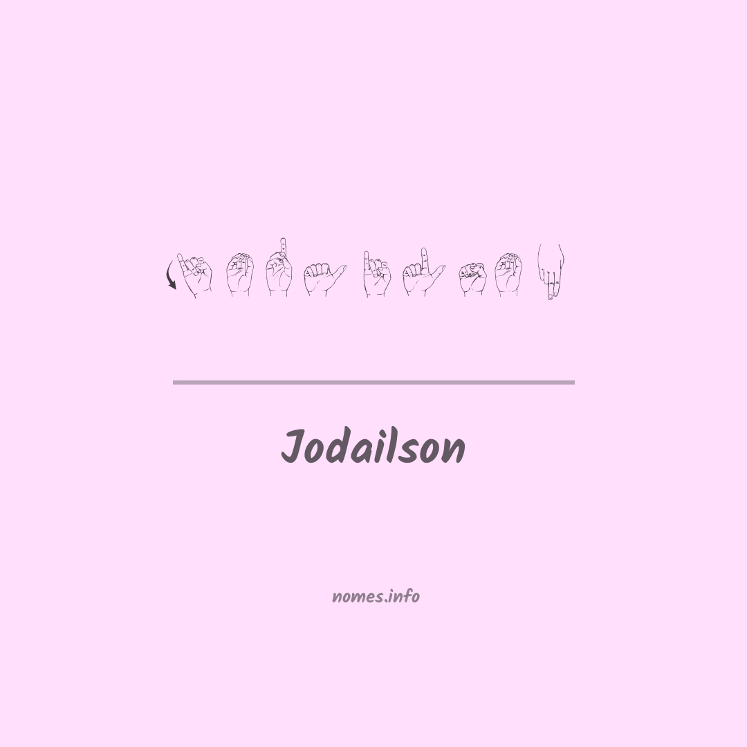 Jodailson em Libras