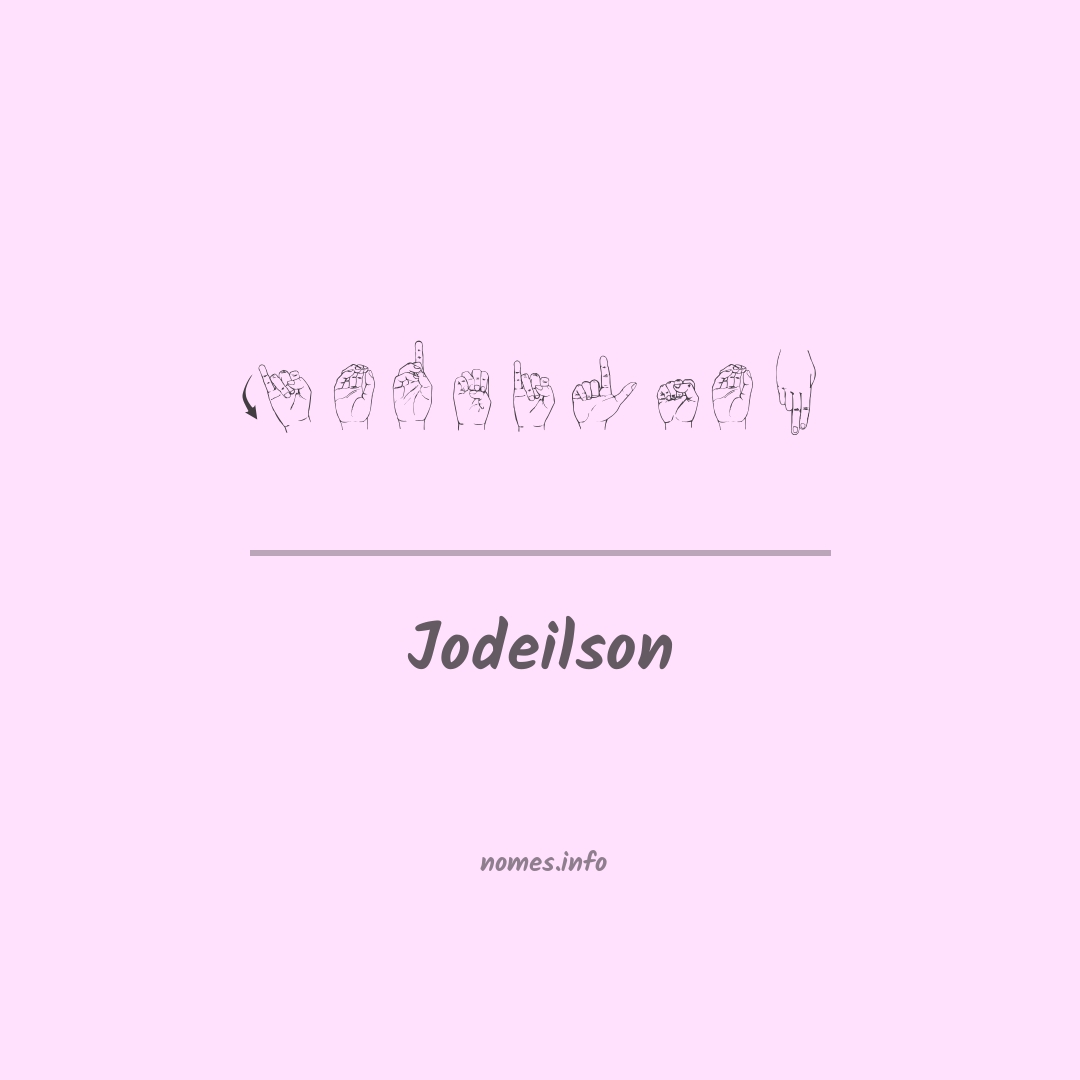 Jodeilson em Libras